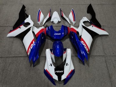 2017-2025 Yamaha YZF R6 Motorcycle Fairing - White Red Blue Black Canada