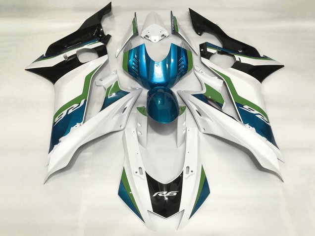 2017-2025 Yamaha YZF R6 Motorcycle Fairings - White Blue Green Black Canada