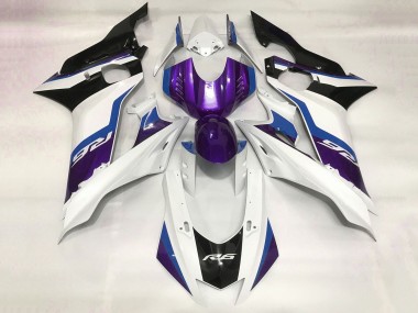 2017-2025 Yamaha YZF R6 Motorcycle Fairing - White Blue Purple Black Canada