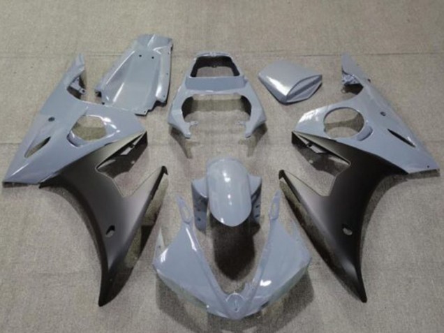 2005 Yamaha YZF R6 Motorcycle Fairings - Nardo Grey Matte Black Canada
