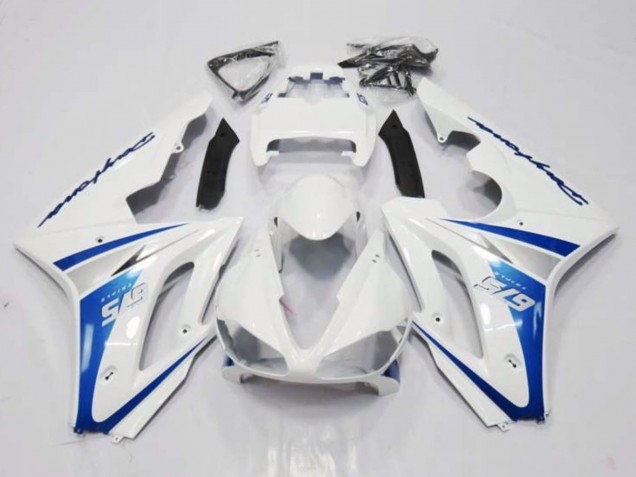 2006-2008 Triumph Daytona 675 Triple Motorcycle Fairing - White Blue Canada