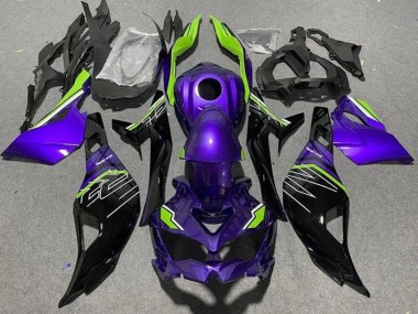 2019-2025 Kawasaki ZX4R ZX-4RR Motorcycle Fairings - Purple Green Black Canada