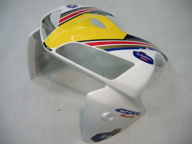 2005-2006 Honda CBR600RR Motorcycle Fairings - Blue White Yellow Rothmans Canada