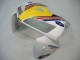 2005-2006 Honda CBR600RR Motorcycle Fairings - Blue White Yellow Rothmans Canada