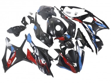 2023-2024 BMW S1000RR Motorcycle Fairings - Blue Red Carbon Fiber Canada