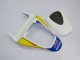 2007-2008 Honda CBR600RR Motorcycle Fairings - White Blue Yellow Rothmans Canada