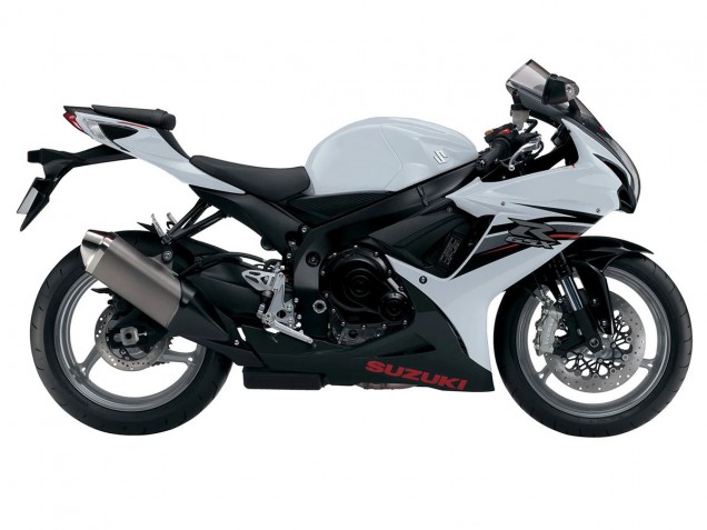 2011-2024 Suzuki GSXR 600/750 Motorcycle Fairings - White Black Canada