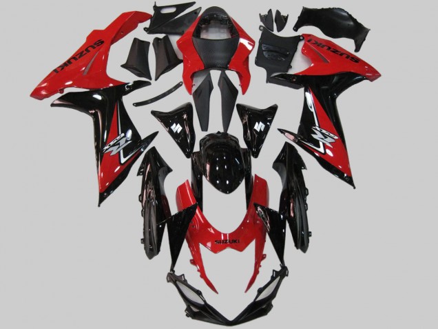 2011-2024 Suzuki GSXR 600/750 Motorcycle Fairings - Red Black Canada