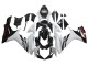 2011-2024 Suzuki GSXR 600/750 Motorcycle Fairings - White Glossy Black Canada