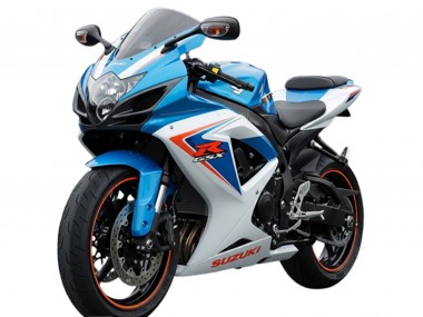 2006-2007 Suzuki GSXR 600 Motorcycle Fairings - White Blue Red Canada