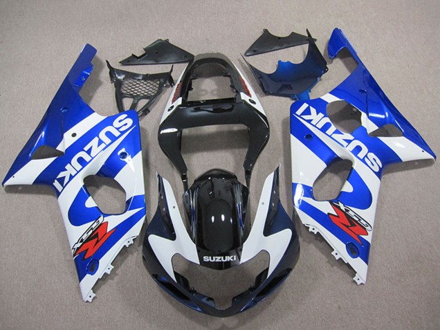 2000-2002 Suzuki GSXR 1000 Motorcycle Fairings - Blue White Black Red Canada