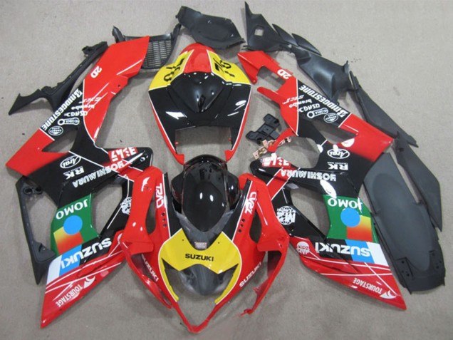 2005-2006 Suzuki GSXR 1000 Motorcycle Fairings - Black Red Yellow Blue JOMO Canada