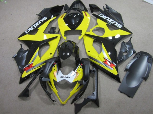 2005-2006 Suzuki GSXR 1000 Motorcycle Fairings - Yellow Black White Red Canada