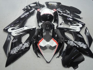 2005-2006 Suzuki GSXR 1000 Motorcycle Fairings - Glossy Black White Red Beacon Canada