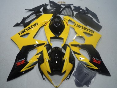 2005-2006 Suzuki GSXR 1000 Motorcycle Fairing - Yellow Glossy Black Canada