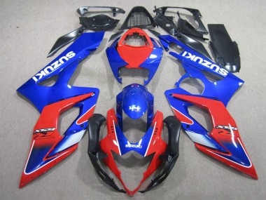 2005-2006 Suzuki GSXR 1000 Motorcycle Fairings - Blue Red Canada