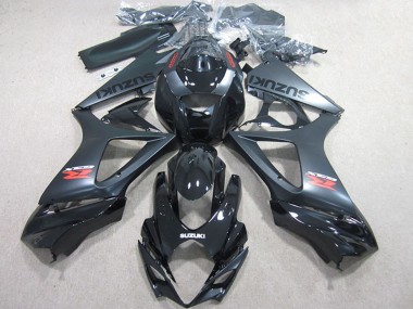 2007-2008 Suzuki GSXR 1000 Motorcycle Fairings Kits - Glossy Black Matte Black Canada