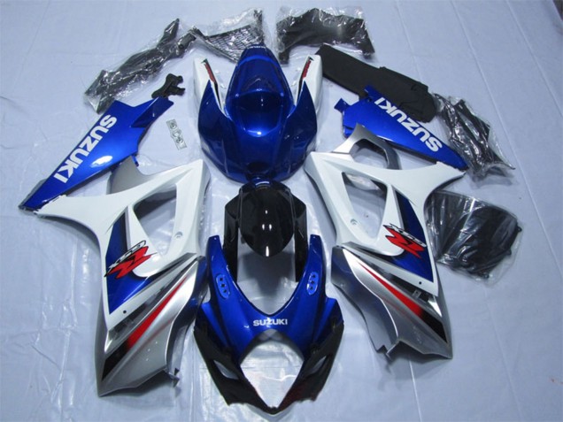 2007-2008 Suzuki GSXR 1000 Motorcycle Fairings - Blue White Red Canada