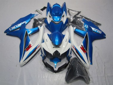 2007-2008 Suzuki GSXR 1000 Motorcycle Fairing - White Blue Red Canada