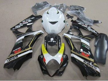 2007-2008 Suzuki GSXR 1000 Motorcycle Fairings - White Yellow Red Black Canada