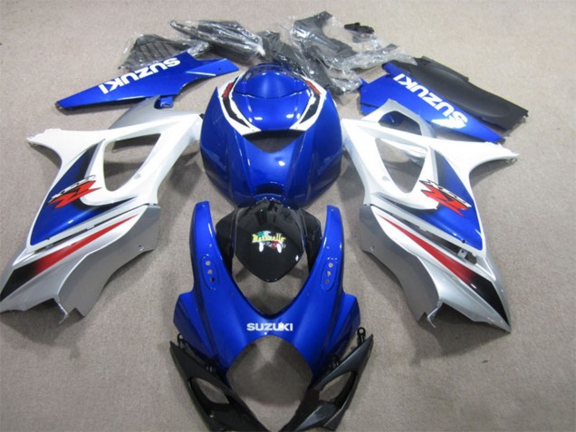 2007-2008 Suzuki GSXR 1000 Motorcycle Fairing - White Blue Black Red Canada