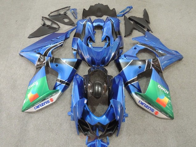 2009-2016 Suzuki GSXR 1000 Motorcycle Fairings - Blue Green JOMO Canada