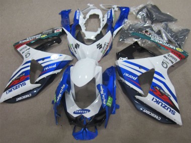 2009-2016 Suzuki GSXR 1000 Motorcycle Fairings - White Blue Red Samsung Canada