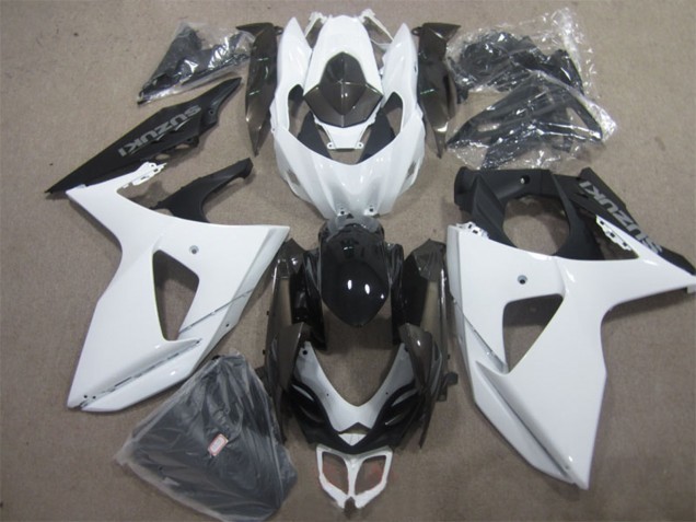 2009-2016 Suzuki GSXR 1000 Motorcycle Fairing Kits - White Black Canada