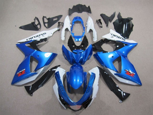 2009-2016 Suzuki GSXR 1000 Motorcycle Fairings Kits - White Blue Black Canada