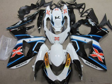 2009-2016 Suzuki GSXR 1000 Motorcycle Fairings - White Blue Yellow Black Brux Dark Dog Canada