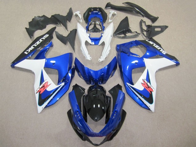2009-2016 Suzuki GSXR 1000 Abs Fairings - White Blue Black Canada