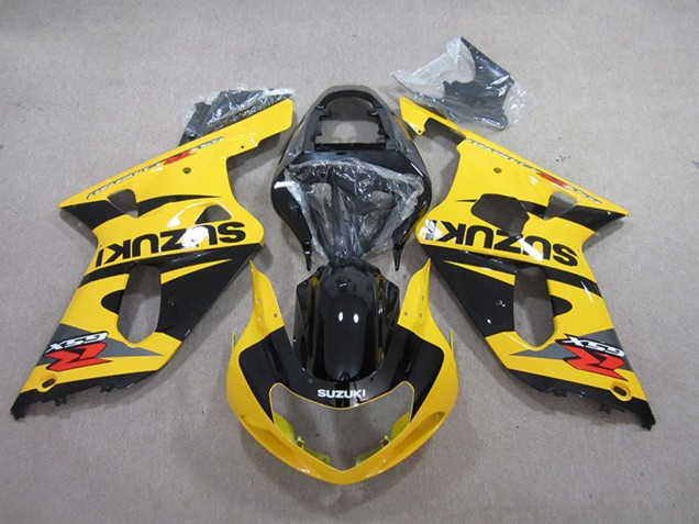 2001-2003 Suzuki GSXR 600 Motorcycle Fairings - Yellow Black Canada