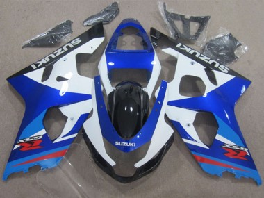 2004-2005 Suzuki GSXR 600 Motorcycle Fairings - White Blue Red Canada