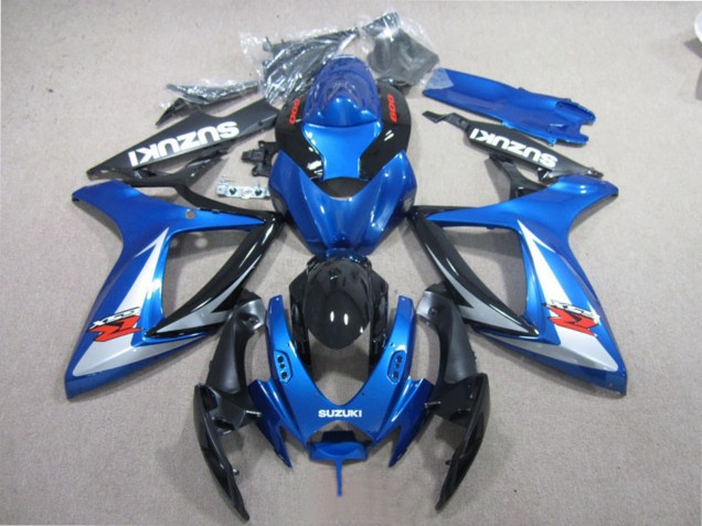 2006-2007 Suzuki GSXR 600 Motorcycle Fairings - Blue White Glossy Black Red Canada