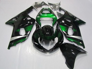 2001-2003 Suzuki GSXR 750 Motorcycle Fairings - Glossy Black Green Silver Canada