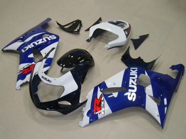 2001-2003 Suzuki GSXR 750 Motorcycle Fairings - Blue White Canada
