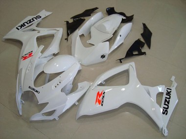 2006-2007 Suzuki GSXR 750 Motorcycle Fairings - White Canada