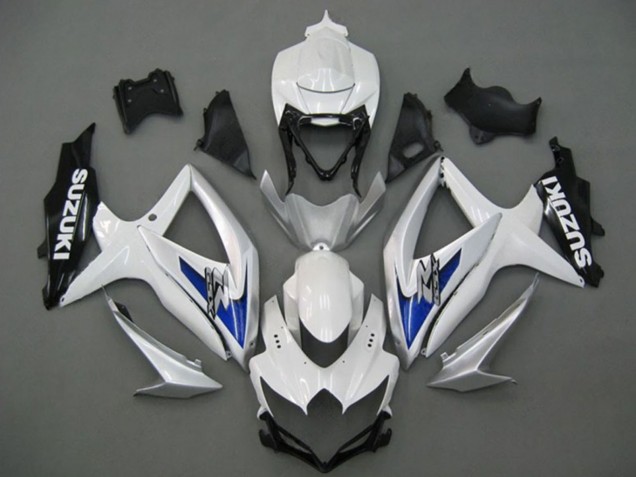 2008-2010 Suzuki GSXR 750 Motorcycle Fairings - White Silver Blue Black Canada