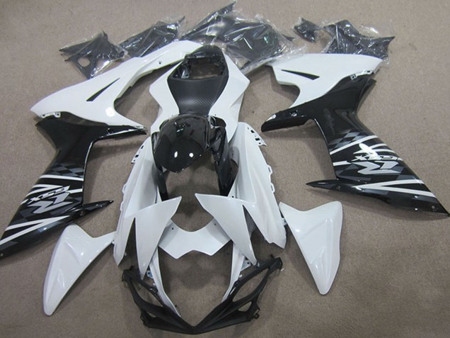 2011-2024 Suzuki GSXR 750 Motorcycle Fairing - White Black Canada