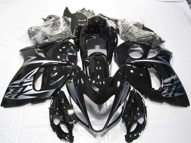 2008-2020 Suzuki GSXR 1300 Hayabusa Motorcycle Fairings - Glossy Black Silver Canada