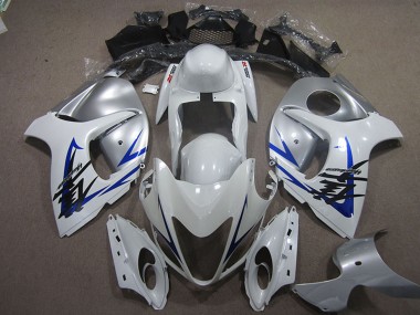 2008-2020 Suzuki GSXR 1300 Hayabusa Motorcycle Fairing - White Blue Canada
