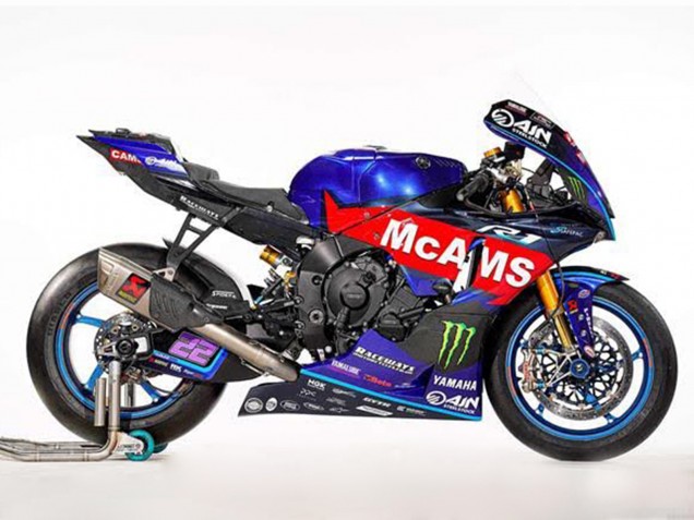 2002-2003 Yamaha YZF R1 Motorcycle Fairings - Blue Red McAMS Green Monster Canada