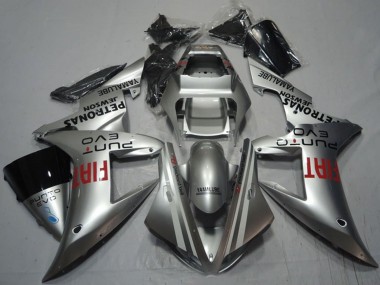 2002-2003 Yamaha YZF R1 Motorcycle Fairings - Silver Red Fiat Canada