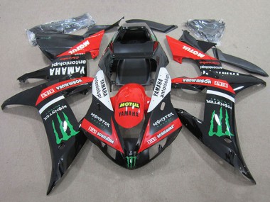 2004-2006 Yamaha YZF R1 Motorcycle Fairings - Red White Glossy Black Green Motul Monster Canada