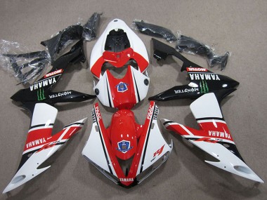 2004-2006 Yamaha YZF R1 Motorcycle Fairings - White Red Black Green Motul Monster Canada