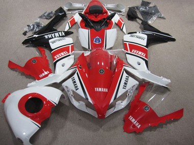 2007-2008 Yamaha YZF R1 Motorcycle Fairing - White Red Glossy Black Canada