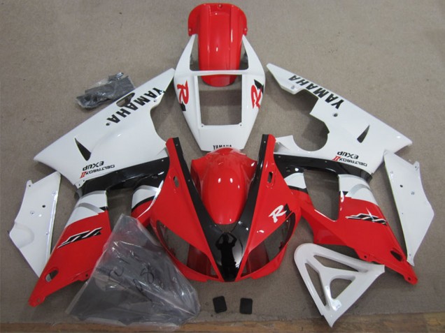 2009-2011 Yamaha YZF R1 Motorcycle Fairing - White Red Black Canada
