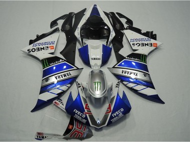 2012-2014 Yamaha YZF R1 Motorcycle Fairings - Blue Silver White Black Green Monster IVECO Yamalube ENEOS Semakin Didepan Canada