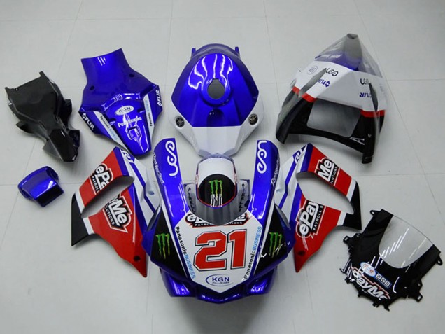 2015-2019 Yamaha YZF R1 Motorcycle Fairings - White Blue Red Black Green Monster 21 Canada