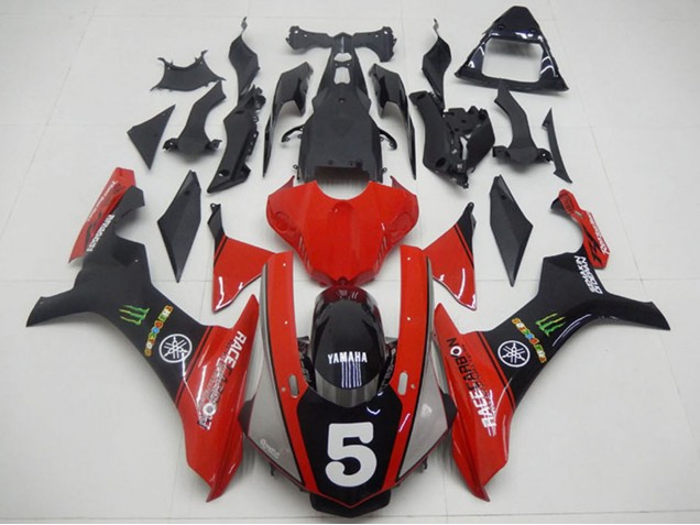2015-2019 Yamaha YZF R1 Motorcycle Fairings - Red Black Green Monster 5 Canada